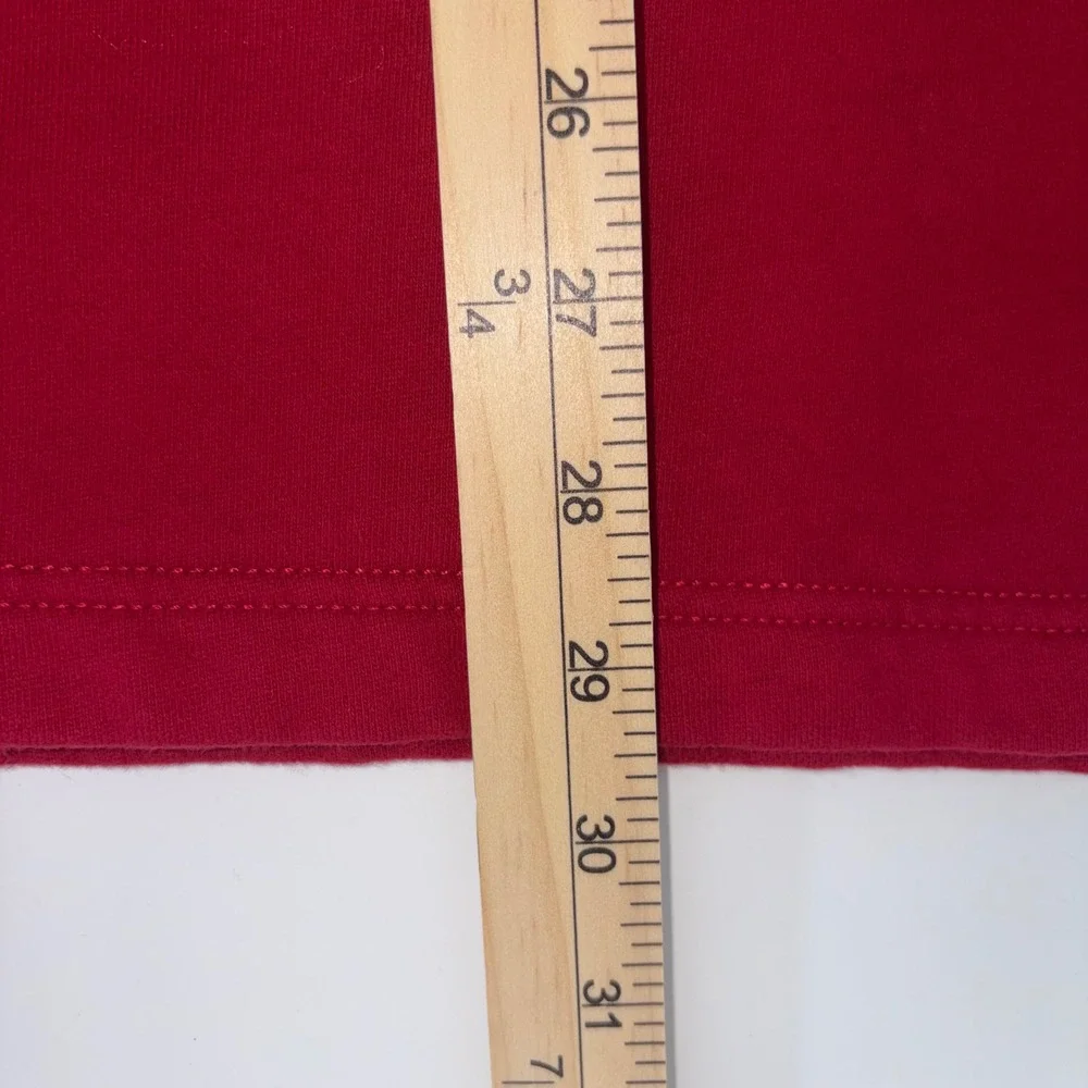 Polo Ralph Lauren Mens XL Red Striped Long Sleeve Rugby Shirt Fleece Pony Logo